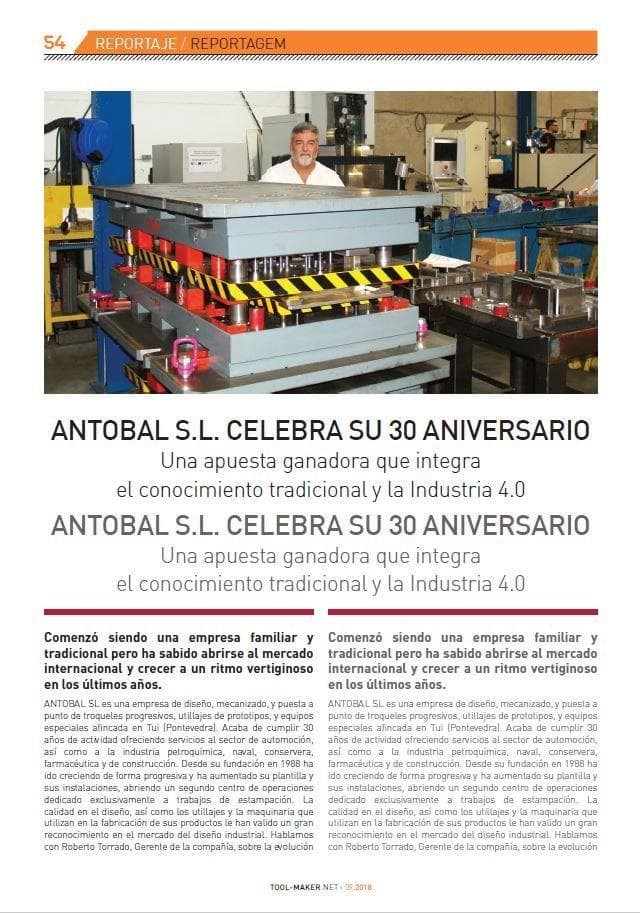 ANTOBAL S.L. CELEBRA SU 30 ANIVERSARIO - Imagen 1